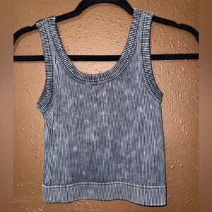Women’s Striped Gray Tank Top